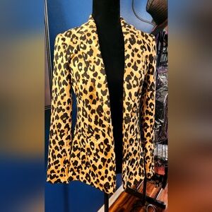 LOFT Women's Animal Print Blazer Jacket